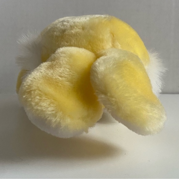 Vintage Walmart Bunny RabbitStuffed Animal Yellow Easter Plush Decoration STIFF - Picture 9 of 15